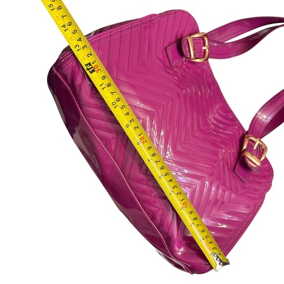 Ted baker purple patent leather chevron quilted tote bag - Picture 7 of 12